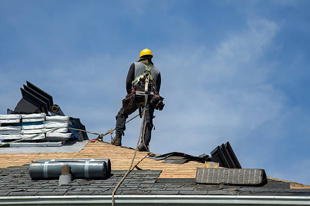 Professional Gutter Installation technician working in Incline Village, NV